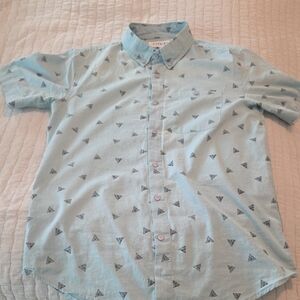 Ezekiel Sky Blue Triangle Print Shirt